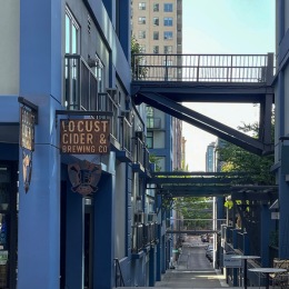 In the mood for a drink? Unwind with a cold one just seven minutes away at Locust Cider Brewing. 🍺 Instagram post from @westedgeseattle on July 17, 2024 16:18:05pm